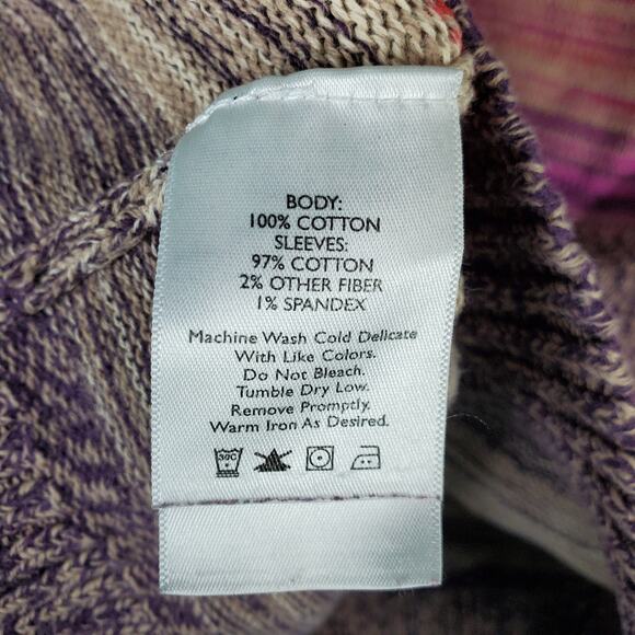 Eddie Bauer Multicolored Heathered Stripe Sweater Size XL - Picture 4 of 5